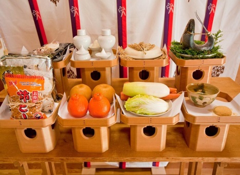 Shinsen offerings at the Tsubaki Grand Shrine of America