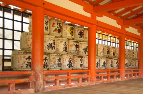 Offerings at the  Itsukushima Shrine, Miyajima, Hiroshima Prefecture, Japan